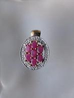 Zilver, Ruby - Hanger - Art Deco-stijl