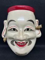 Noh masker - Droog lak - Bitchu Kagura-masker -, Antiek en Kunst