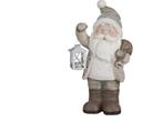 House of Seasons Kerstman met Lantaarn - Kerstbeeld L23 x, Diversen, Kerst, Verzenden, Nieuw