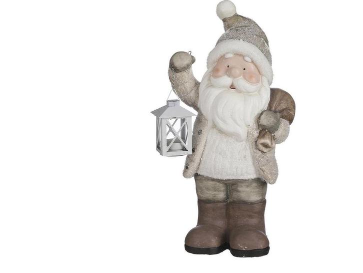 House of Seasons Kerstman met Lantaarn - Kerstbeeld L23 x, Diversen, Kerst, Nieuw, Verzenden