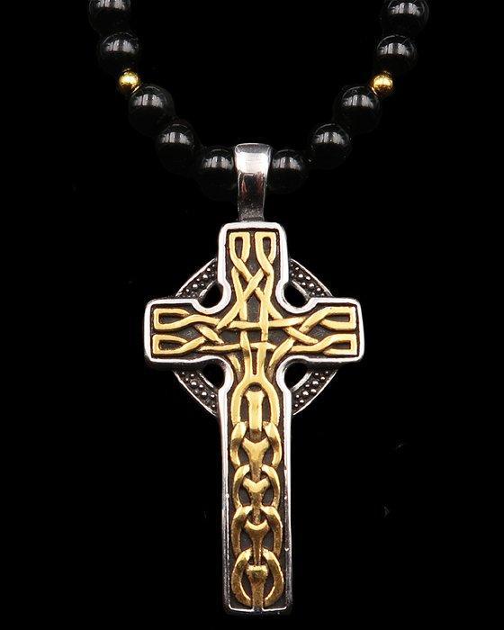 Obsidiaan - Keltisch kruis - Krachten van de aarde, hemel en, Antiek en Kunst, Antiek | Boeken en Bijbels