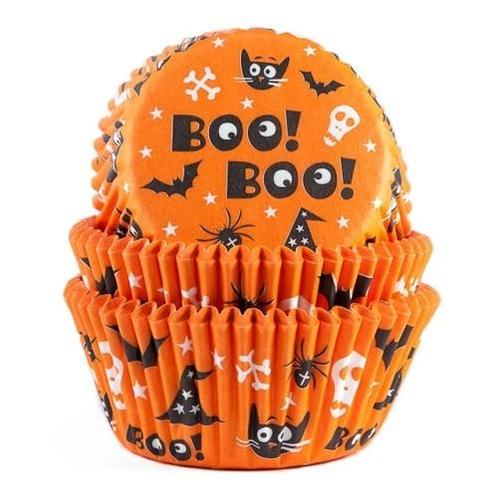 Cupcake Cups HoM Halloween 50x33 mm. 50st., Hobby en Vrije tijd, Taarten en Cupcakes maken, Nieuw, Verzenden