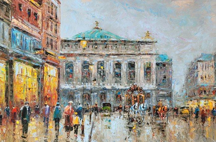 Christof Vevers (1962) - Coeur de Paris - lOpéra - XL, Antiek en Kunst, Kunst | Schilderijen | Klassiek