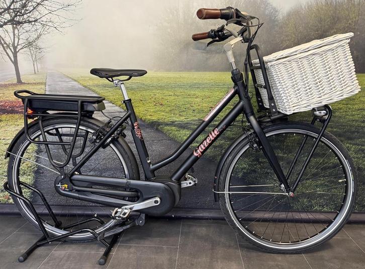 Electrische Transportfiets Gazelle Miss Grace als Nieuw, Fietsen en Brommers, Elektrische fietsen, 50 km per accu of meer, Zo goed als nieuw
