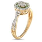 Ring - 14 karaat Geel goud, 14K Geelgouden Ring met 0,40ct, Nieuw