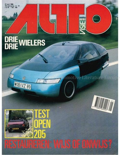 1986 AUTOVISIE MAGAZINE 13 NEDERLANDS, Boeken, Auto's | Folders en Tijdschriften