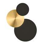 Hell Tilda Plafond-/Wandlamp LED, zwart/goud (Plafondlampen), Huis en Inrichting, Verzenden, Nieuw