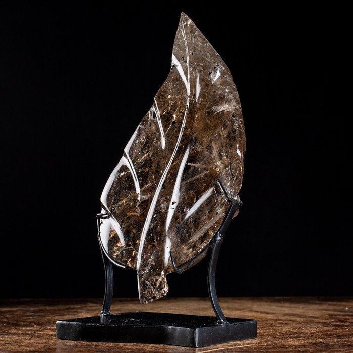 Tourmalinated Toermalijn Gevreesde Blad - Buitengewone, Verzamelen, Mineralen en Fossielen