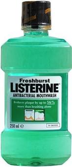 LISTERINE FRESHBURST MONDWATER FLACON 250 ML, Sieraden, Tassen en Uiterlijk, Uiterlijk | Mondverzorging, Verzenden, Nieuw