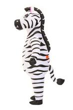 KIMU® Opblaas Kostuum Zebra Opblaasbaar Pak Zebrapak Mascott, Nieuw, Carnaval, Ophalen of Verzenden, Kleding