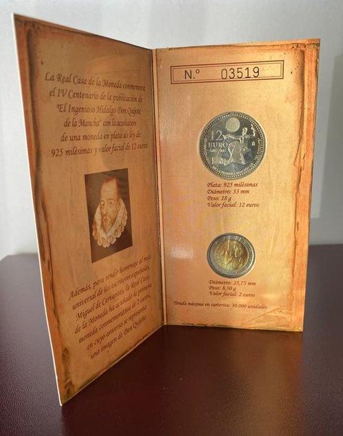 Spanje. 2 Euro / 12 Euro 2005 Don Quixote 2005 (Zonder, Postzegels en Munten, Munten | Europa | Euromunten