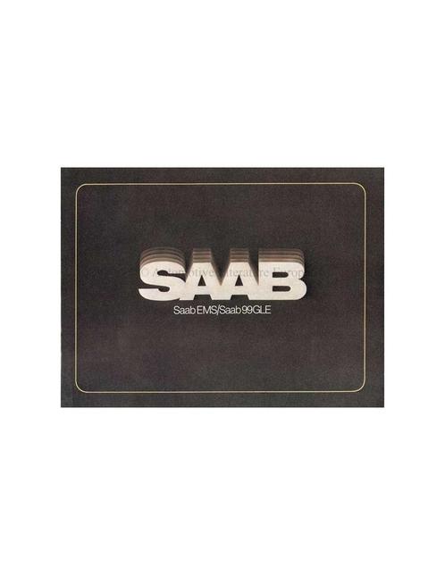 1977 SAAB 99 GLE | EMS BROCHURE NEDERLANDS, Boeken, Auto's | Folders en Tijdschriften