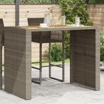 vidaXL Tuinbartafel acaciahouten blad 145x80x110 cm poly, Verzenden, Nieuw