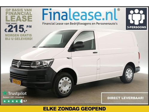 Volkswagen Transporter 2.0 TDI L1H1 140PK Airco Trekh €215pm, Auto's, Bestelauto's, Lease, Handgeschakeld, Diesel, Wit, Volkswagen