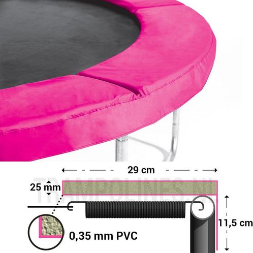 Trampoline Rand Roze 360-366 cm Salta, Kinderen en Baby's, Speelgoed | Buiten | Trampolines, Nieuw, Ophalen of Verzenden