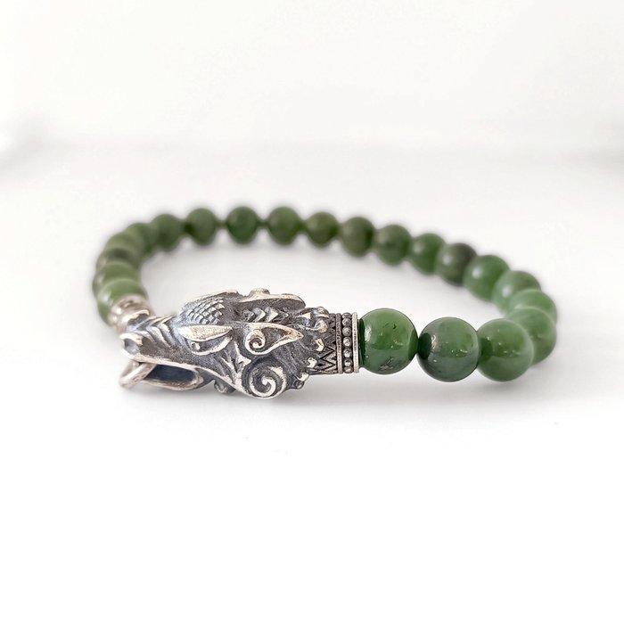 Armband Zilver Jade, Sieraden, Tassen en Uiterlijk, Armbanden