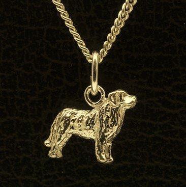 Gouden Mastin de los pinieos ketting hanger - klein, Sieraden, Tassen en Uiterlijk, Kettinghangers, Verzenden