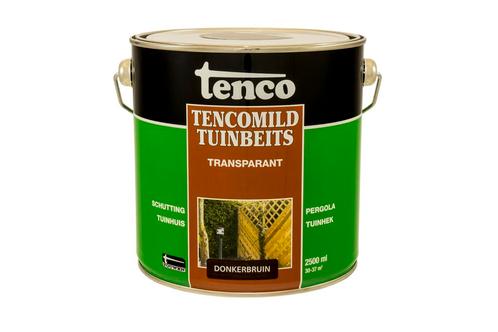 Tenco tencomild tuinbeits transparant 2,5 liter,, Doe-het-zelf en Verbouw, Verf, Beits en Lak, Nieuw, Verzenden