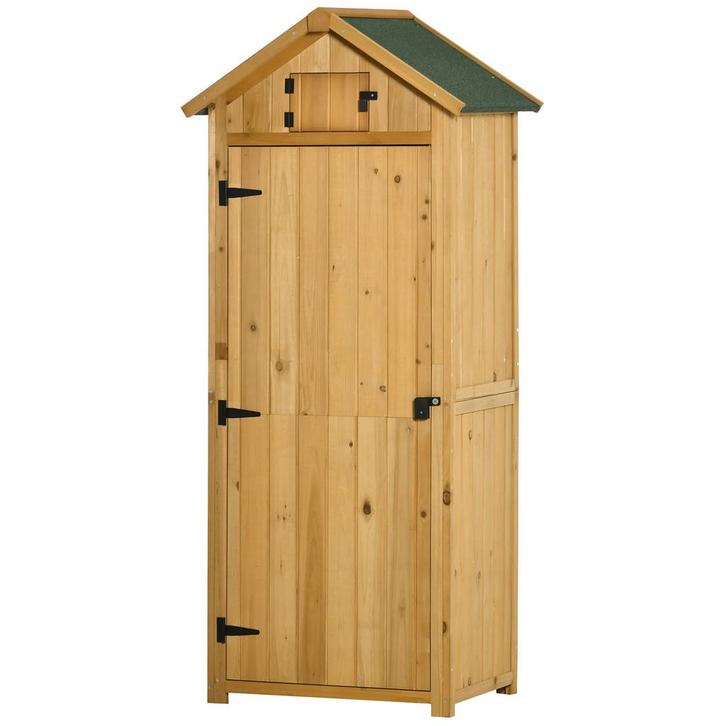 TRUUSK Gereedschapshuis met Planken - Asfaltdak - Venster -, Tuin en Terras, Bergingen en Tuinkasten, Nieuw, Verzenden