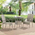 Polyrotan Tuintafel / Bijzettafel / Balkontafel Yoro - Rond, Tuin en Terras, Verzenden, Nieuw