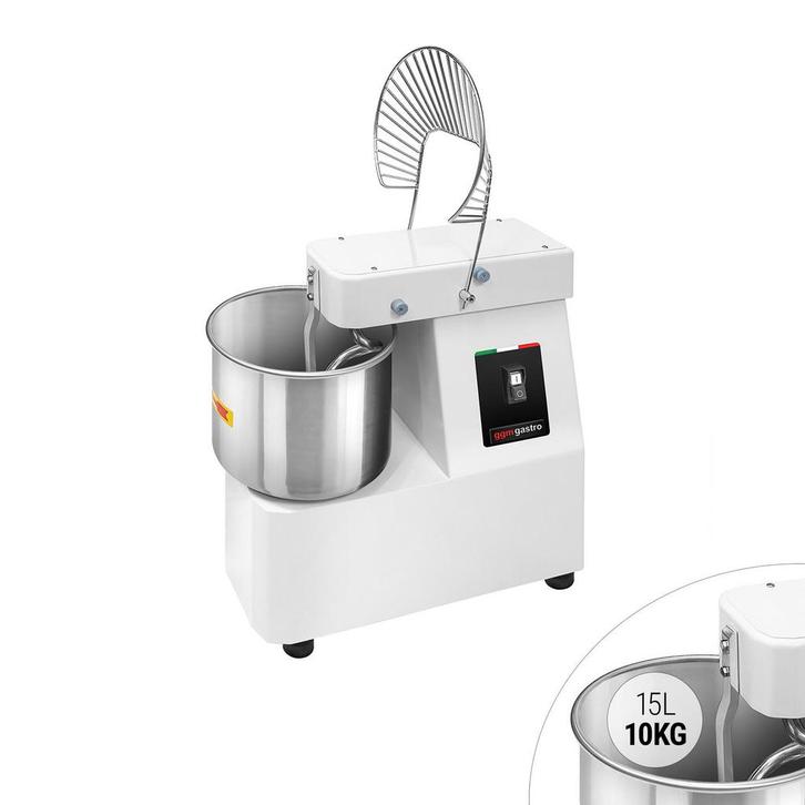 GGM Gastro | Deegmixer - 15 liter / 10 kg - met vaste kom |, Witgoed en Apparatuur, Keukenmixers, Verzenden