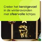 Kerstverlichting Raam Rendier - 73cm - Inclusief Batterijen, Diversen, Verzenden, Nieuw