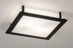 Plafondlamp 73763 - 2 Lichts - E14 - Zwart - Wit - Metaal -, Antiek en Kunst, Verzenden
