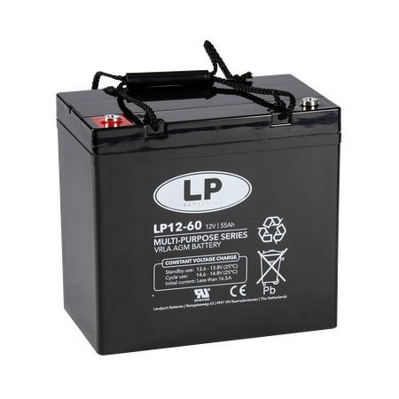 Landport (LP) VRLA-LP accu 12 volt 55 ah LP12-60, Computers en Software, Noodvoedingen (UPS), Nieuw, Ophalen of Verzenden