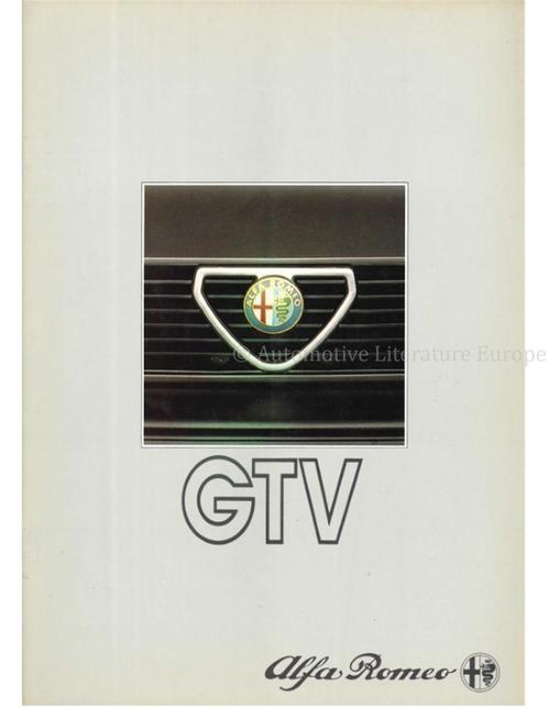 1985 ALFA ROMEO GTV & GTV6 BROCHURE DUITS, Boeken, Auto's | Folders en Tijdschriften, Alfa Romeo