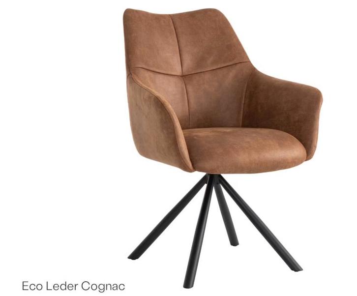 2dekans | Criks Design Eetkamerstoel Draaibaar – Cognac –, Huis en Inrichting, Stoelen, Zo goed als nieuw, Ophalen of Verzenden