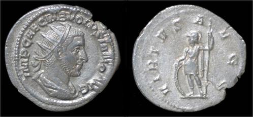 251-253ad Roman Volusian Ar antoninianus Virtus standing..., Postzegels en Munten, Munten | Europa | Niet-Euromunten, Verzenden