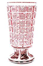 Meyrs Neffe Art Nouveau Pink Multilayer Crystal Glass Vase