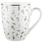 Florina mokken set van 3 Winter glam zwart/wit 340ML, Huis en Inrichting, Keuken | Servies, Ophalen of Verzenden, Nieuw