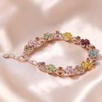 Zonder minimumprijs - Armband Verguld Toermalijn - Topaas -, Nieuw