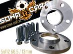 Spoorverbreders Spacers AUDI A4 A5 A6 Q5 Q7 5x112 66,5 13mm, Verzenden