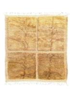 Geel Marokkaans Mrirt wollen tapijt - met de hand geweven, Nieuw