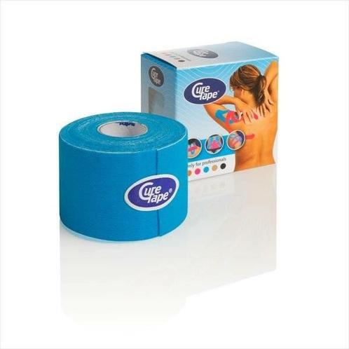 Curetape 5m x 5cm - 1 stuk - blauw, Diversen, Verpleegmiddelen, Nieuw, Verzenden
