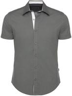 Grijs Overhemd Korte Mouw Met Stretch Carisma 9102, Kleding | Heren, Overhemden, Nieuw, Grijs, Verzenden