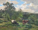 Clement Quinton (1851-1921) - Frans landschap met koeien, Antiek en Kunst