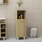 vidaXL Badkamerkast 30x30x95 cm bewerkt hout sonoma, Huis en Inrichting, Badkamer | Badkamermeubels, Verzenden, Nieuw, Minder dan 100 cm