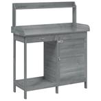 Oppottafel met Kast - Hout & Zink | Retourdeal | 41% Korting, Ophalen of Verzenden, Nieuw