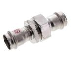 Perskoppeling wartelmoer - 28mm Persmof - RVS Vlakke, Verzenden, Nieuw