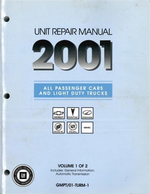 2001 CHEVROLET | PONTIAC | OLDSMOBILE | BUICK | CADDILAC |, Auto diversen, Handleidingen en Instructieboekjes