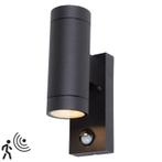 Buitenlamp met sensor Samos | Bewegingsmelder | GU10 fitting, Nieuw, Minder dan 50 watt, Netvoeding, Wandlamp