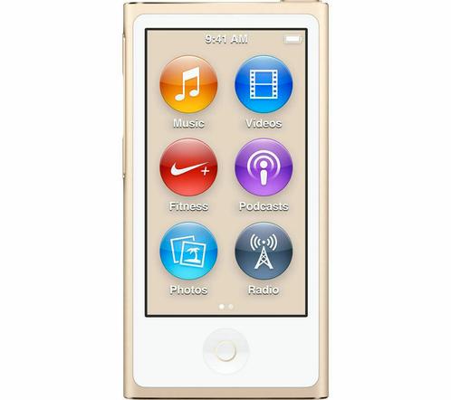Apple iPod Nano Multitouch 7e Generatie - 16 GB - Goud, Audio, Tv en Foto, Koptelefoons, Zo goed als nieuw, Verzenden