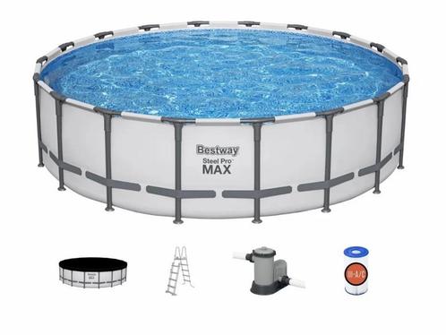 Bestway Steel Pro MAX zwembad - 549 x 132 cm - met, Tuin en Terras, Zwembaden, Nieuw, Verzenden