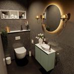 MONDIAZ FOWY toiletmeubel 60cm kleur army. Waskom positie, Ophalen of Verzenden, Nieuw, Bad