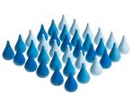 Grapat - Mandala Regendruppel (blauw) 36st - Grapat, Nieuw
