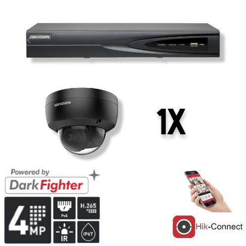 Hikvision Set 1x Dome 4MP + Recorder & Bekabeling, Audio, Tv en Foto, Videobewaking, Ophalen of Verzenden