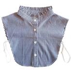 Los blouse kraagje grijs-wit gestreept met opstaand kraagje!, Kleding | Dames, Blouses en Tunieken, Maat 38/40 (M), Verzenden